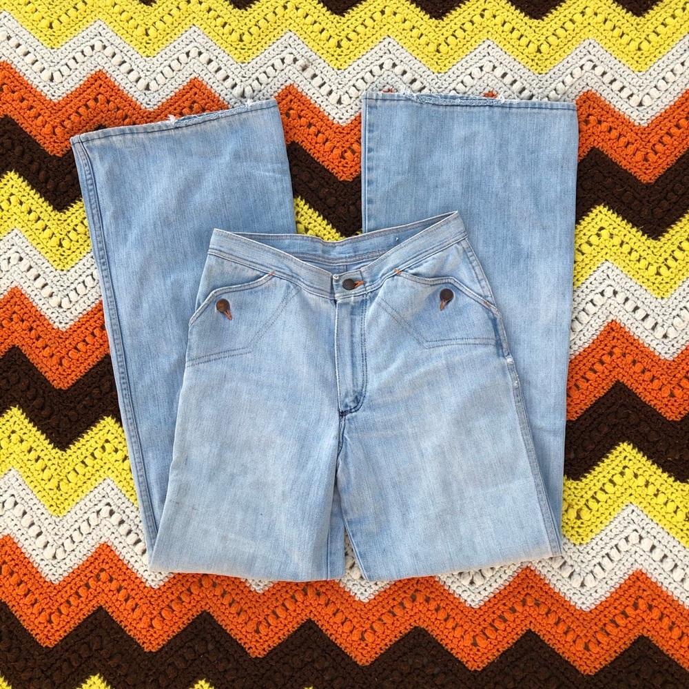 Sold Vintage light wash wranglers